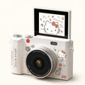 KOOOL Sanrio CCD digital camera - Theme: Kitty · Color: White · Features: 16x + AF + flip screen · Package: No memory card