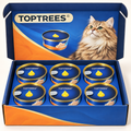 Toptrees fish wet cat food, 6 × 85 g