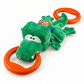 GiGwi Green Crocodile ring dog toy