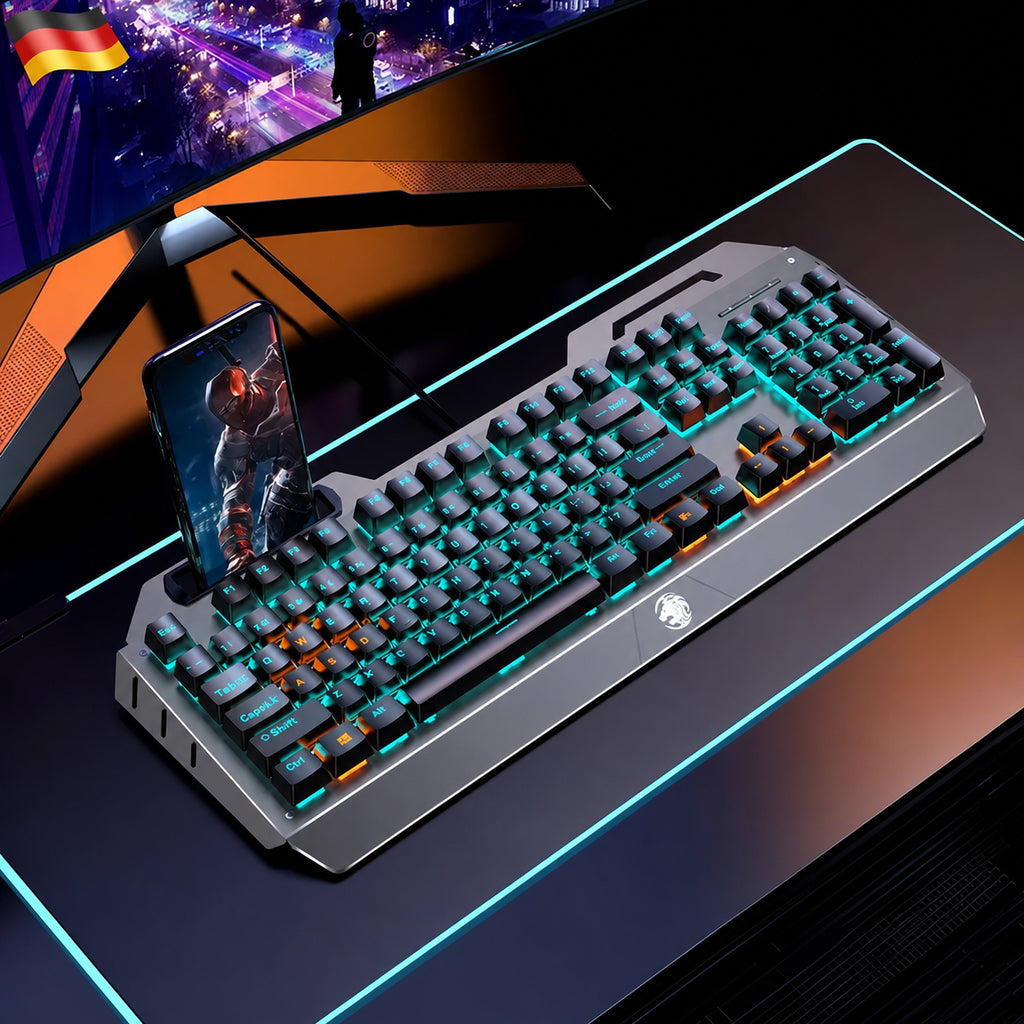 TK900 keyboard - Configuration: Classic · Color: Metal Black, blue light · Kit: Keyboard