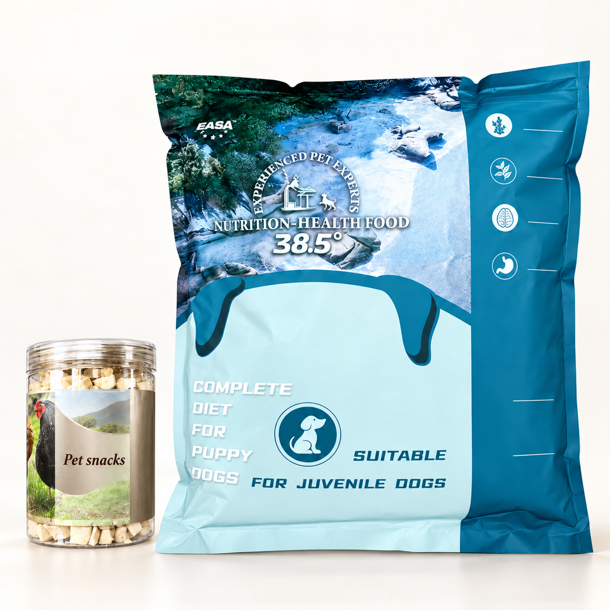 Yeasa 38.5° puppy food 2.5 kg with 100 g freeze-dried chicken