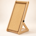 Floor-standing cat scratcher with steps