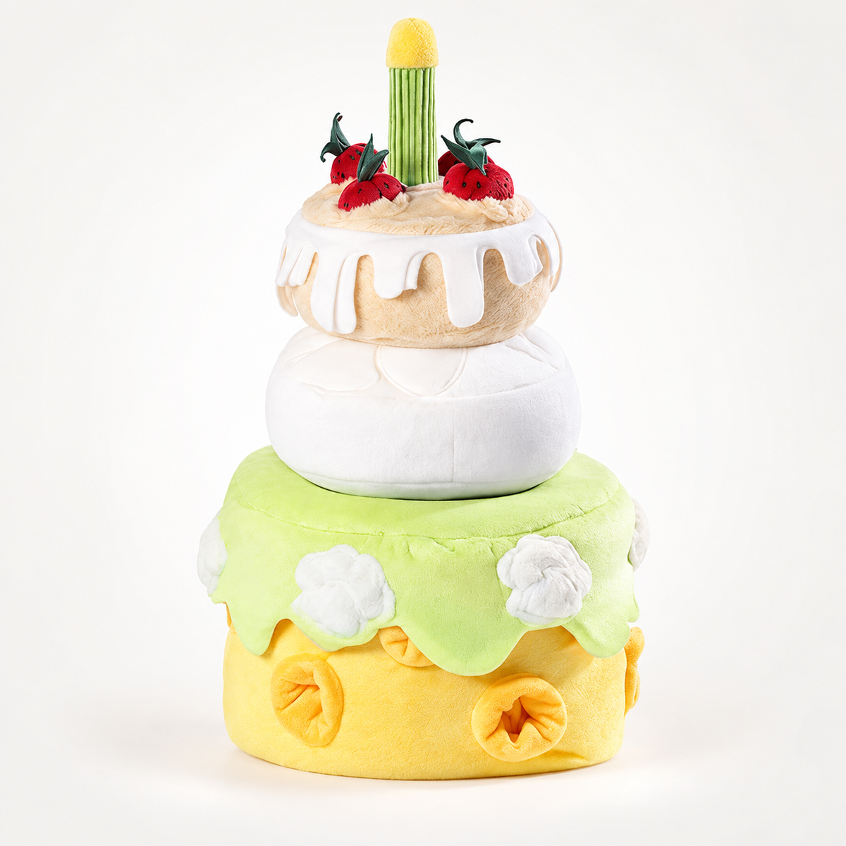 Raisingwell green cake-shaped treat-search toy