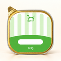BOTH chicken-and-cat-grass wet food, 7 × 40 g