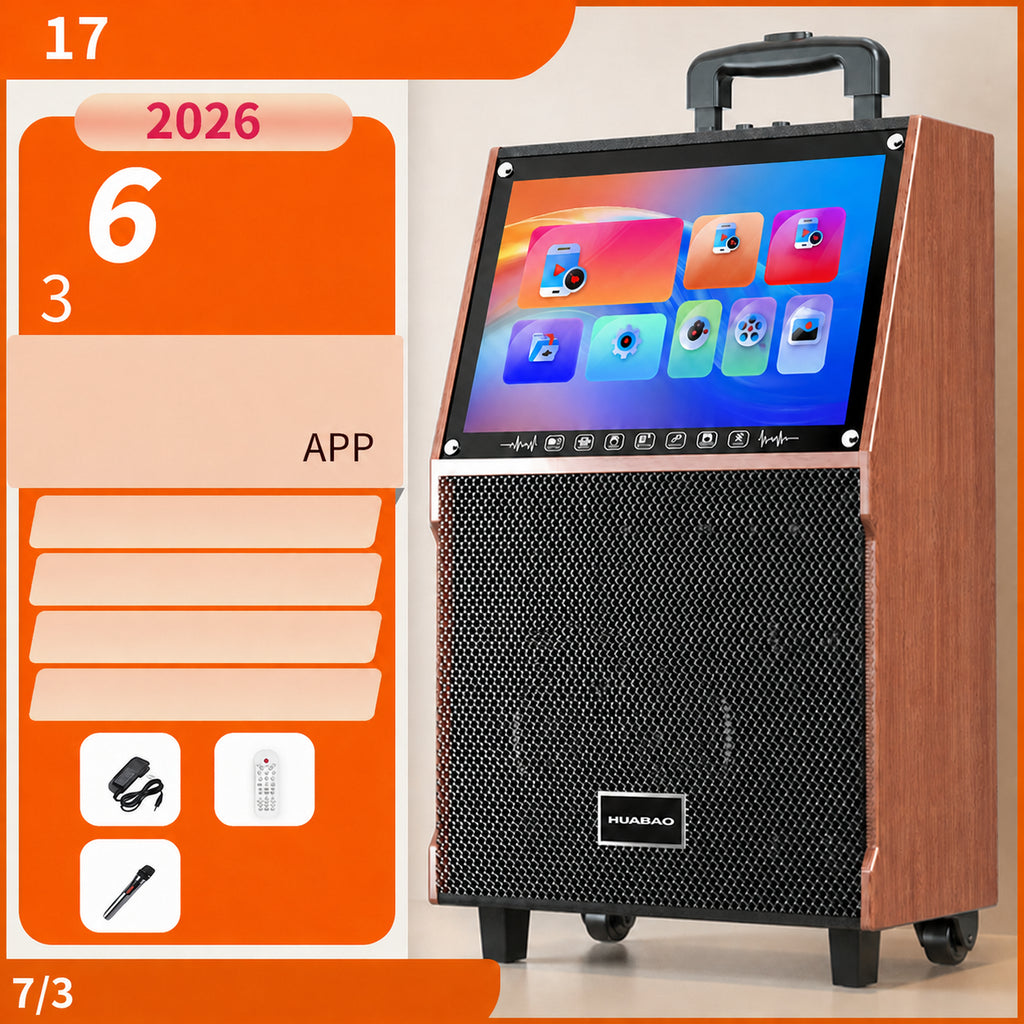 HUABAO B23 speaker - blue, 17 in, 1 microphones, 6 speakers, wireless · Option 5