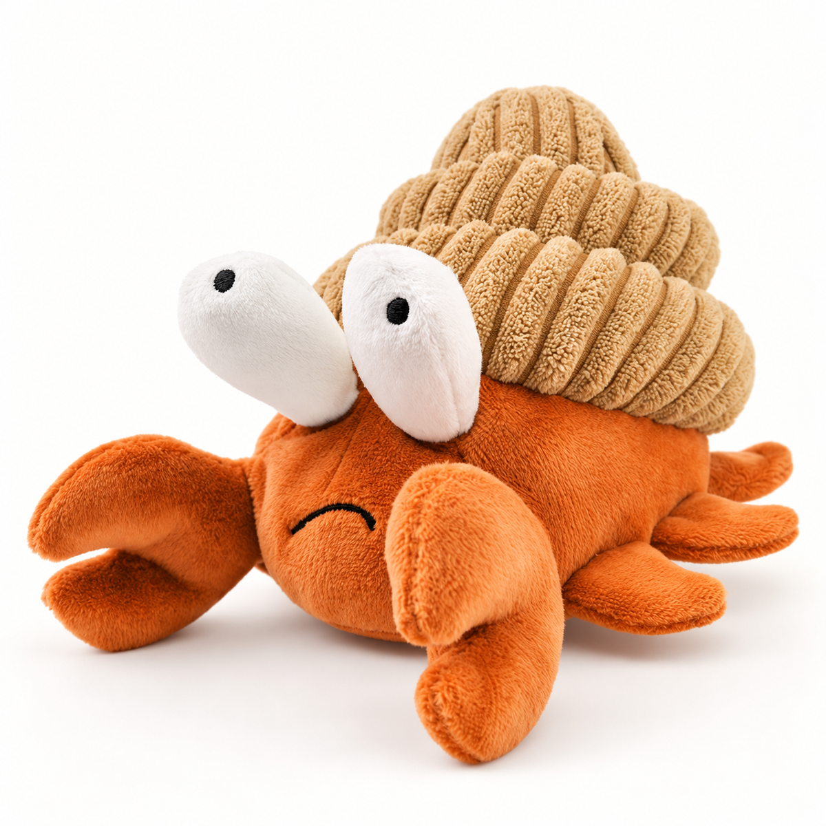 IPAWSPACE sound-making hermit-crab plush dog toy