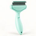 Mint curved-handle grooming comb for cats and dogs