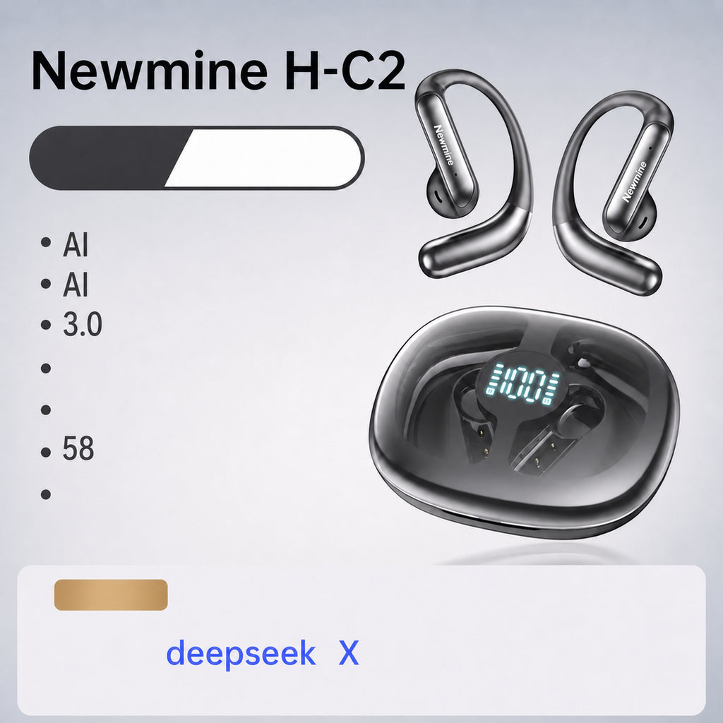 Newman H-C2 headphones - Color: Starlight Black · Configuration: Luxury · Battery: 58 h · Features: AI translation