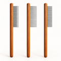Three-piece metal pet-comb set