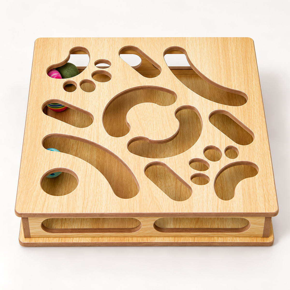 Talifang large wooden cat play puzzle