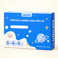 Unicats chicken-and-goat-milk wet cat food, six cans