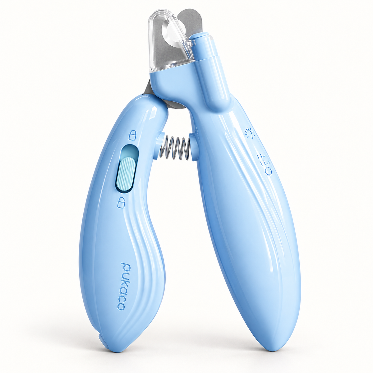 Pukaco blue LED pet nail clipper with file